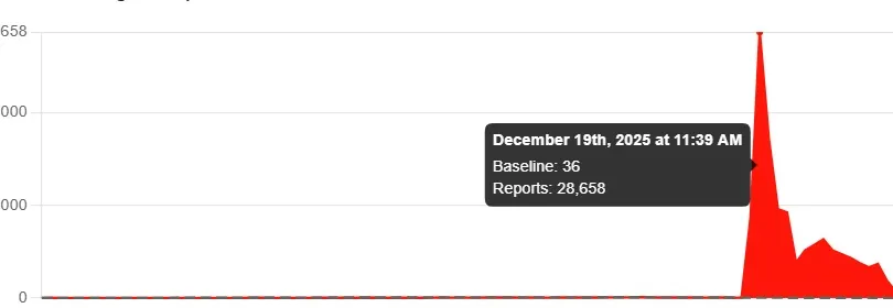 Tampilan layar error 9007 di aplikasi Roblox di ponsel