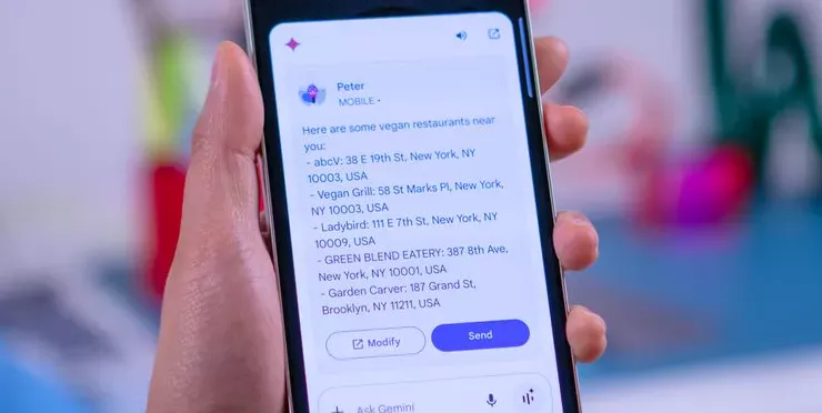 Drafted Message from Google Gemini on Galaxy S25 Ultra