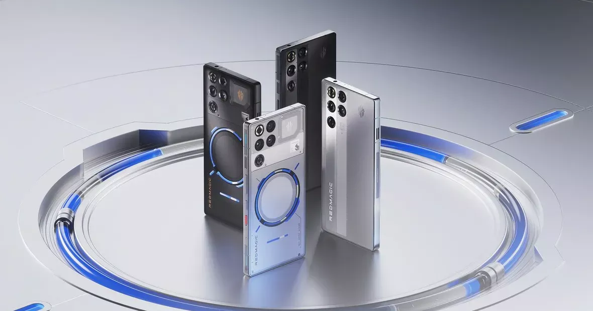 Ilustrasi berbagai model smartphone dengan desain berbeda