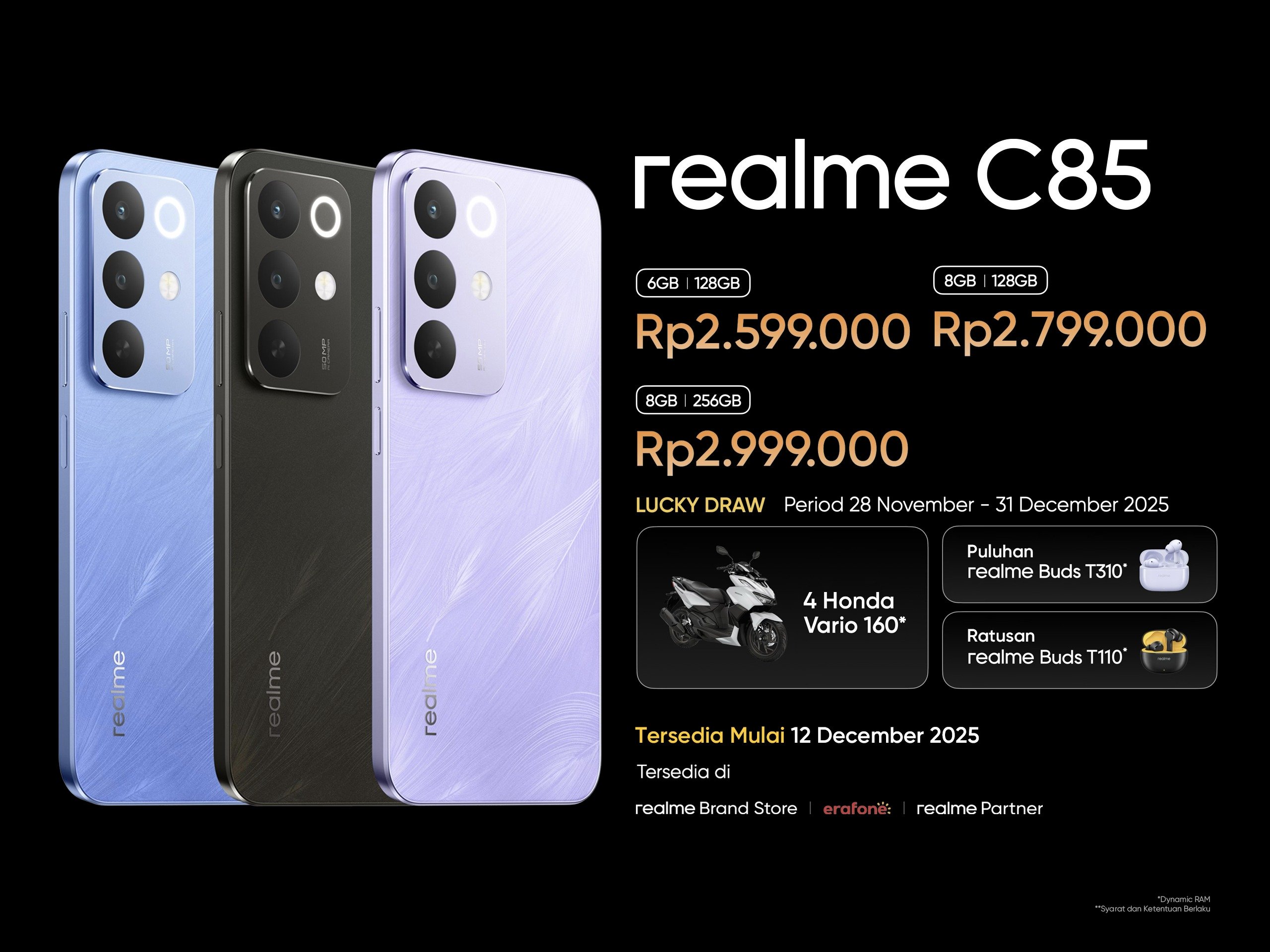 Content image for article: realme C85 Series, Smartphone Tahan Air Ultra untuk Liburan Akhir Tahun