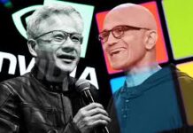Jensen Huang dan Satya Nadella Kompak Tepis Gelembung AI