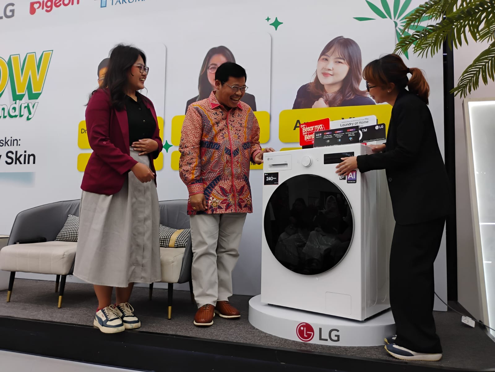 LG Perkuat Edukasi Cuci Higienis Lewat Mesin Cuci AI DD