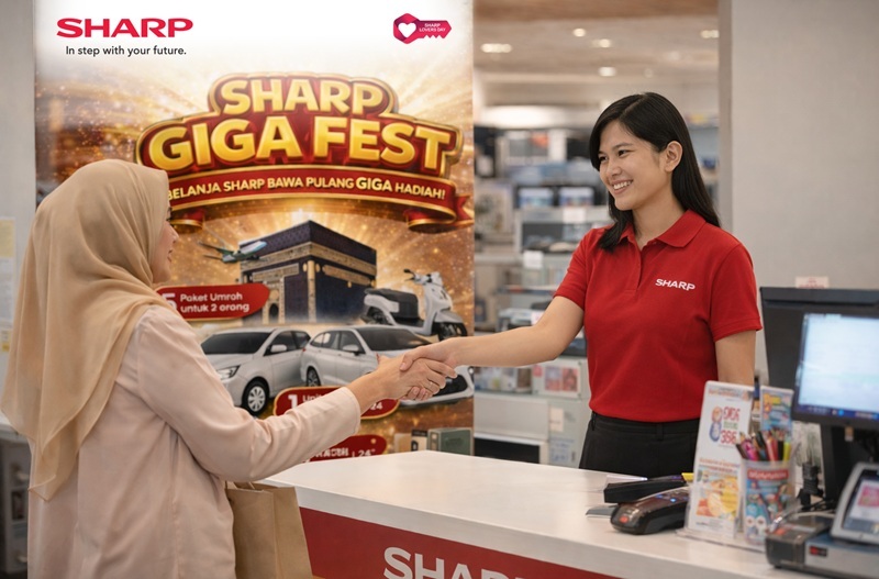 Rayakan 56 Tahun di Indonesia, Sharp Lovers Day GIGA Fest 2026 Hadirkan 56 Hadiah Spektakuler