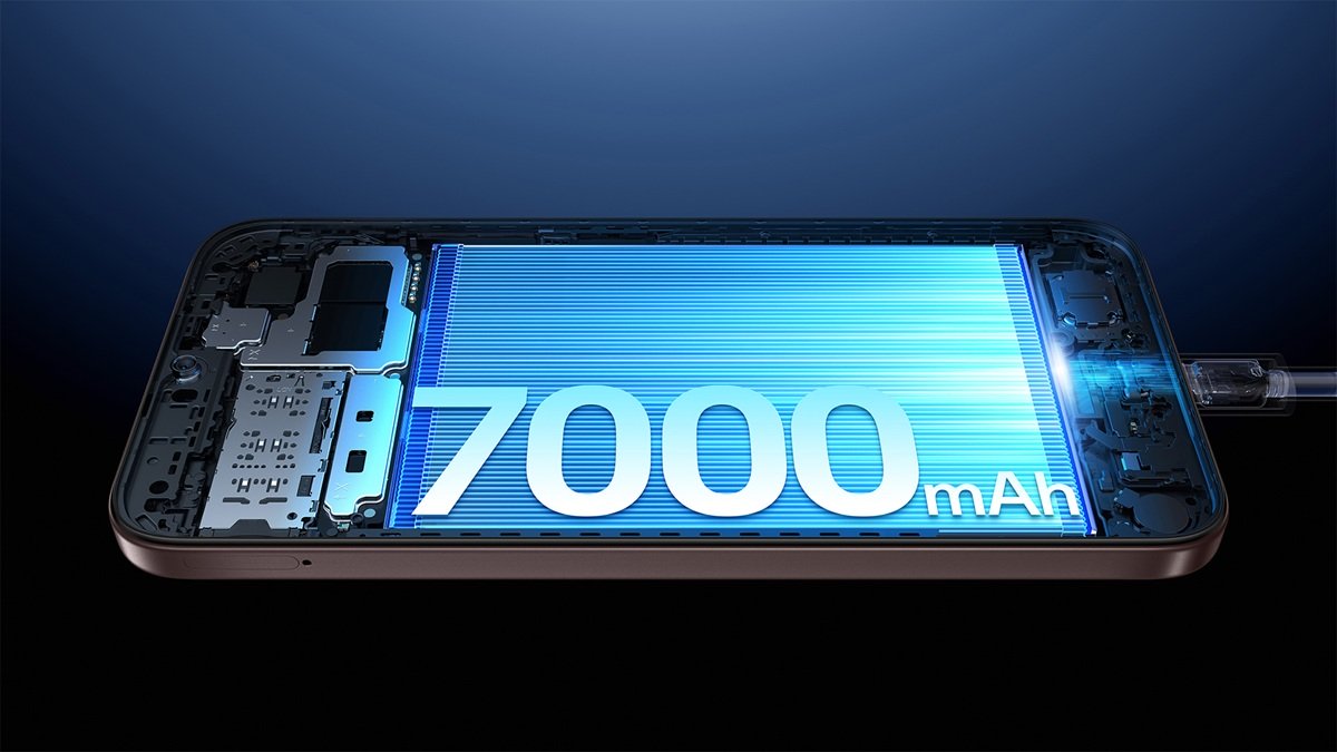 2. Baterai besar 7000mAh untuk live streaming seharian tanpa panas