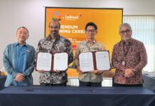 Linknet Perluas Infrastruktur Digital dan IoT di Kawasan EJIP (Kiri-kanan) Ronald C. Lesmana, Chief Enterprise Business Officer Linknet_ Kanishka G. Wickrama, Chief Executive Officer Linknet_ Kenichiro Yoshida - President Director EJIP dan Andy Rif'at Jusuf, Director EJIP