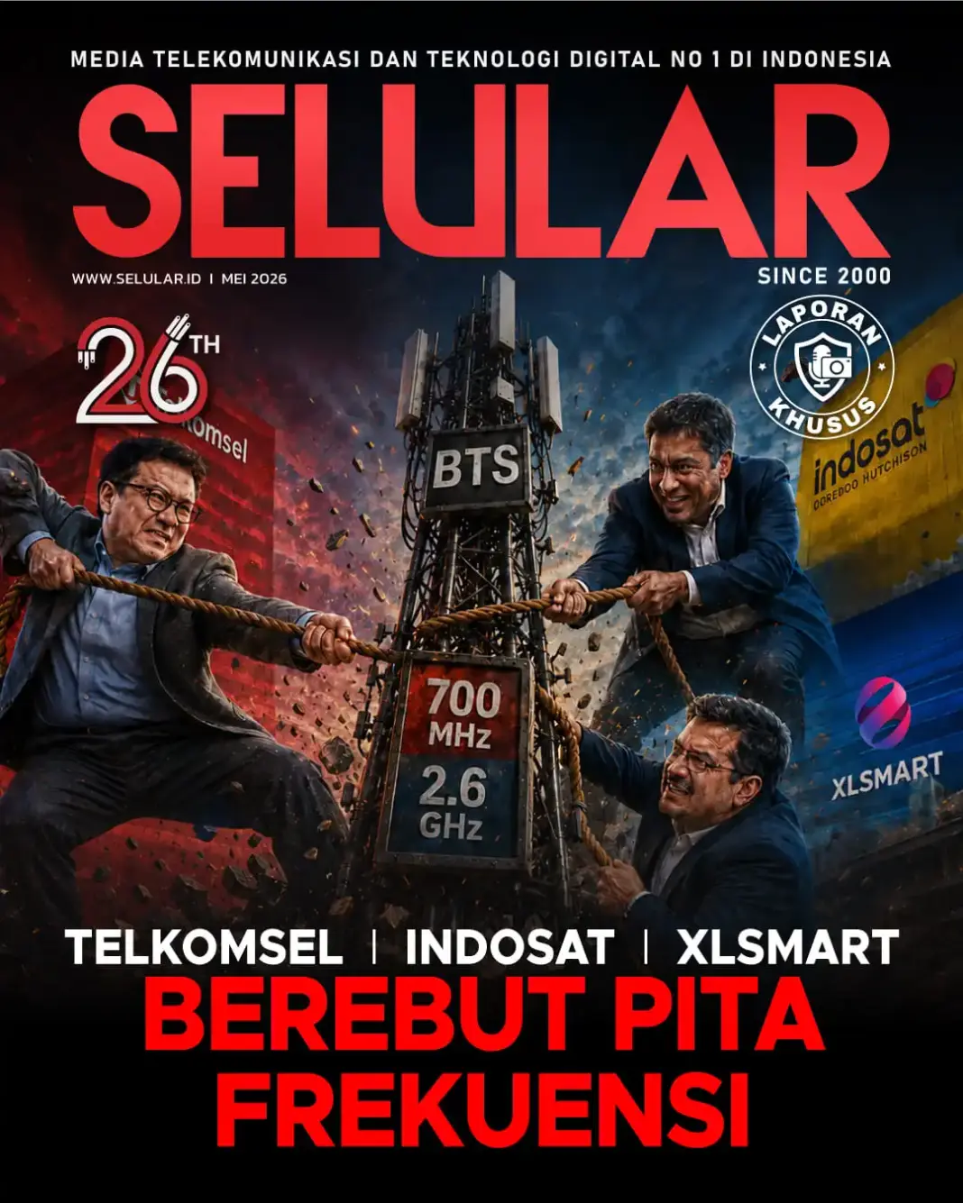 Telkomsel, Indosat, XLSmart Berebut Pita Frekuensi