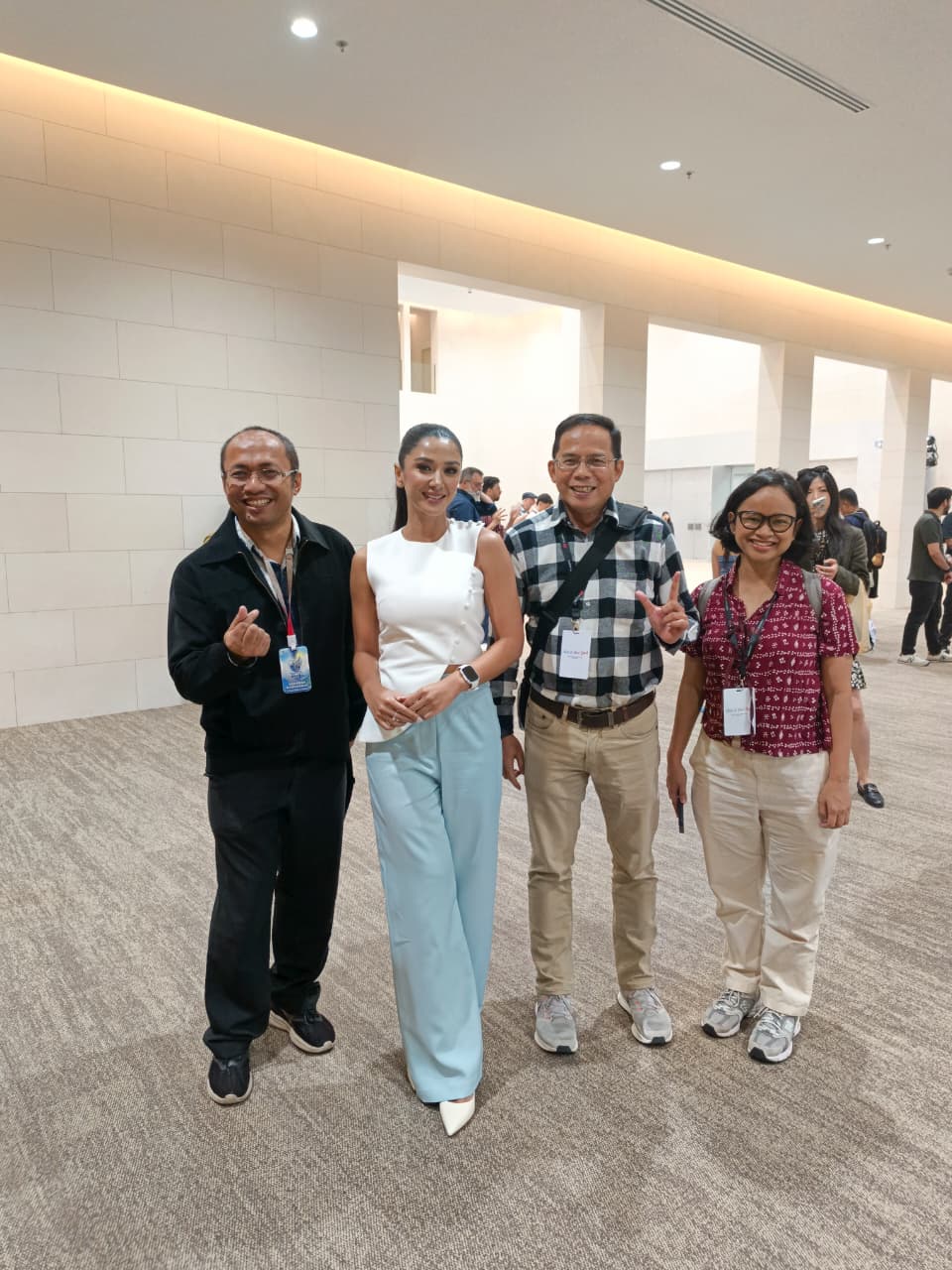 Keterangan foto: Damar Harsanto (Huawei), Fanny Ghassani, Uday Rayana (Selular.ID), Natisha Ardaningtyas (Antara)