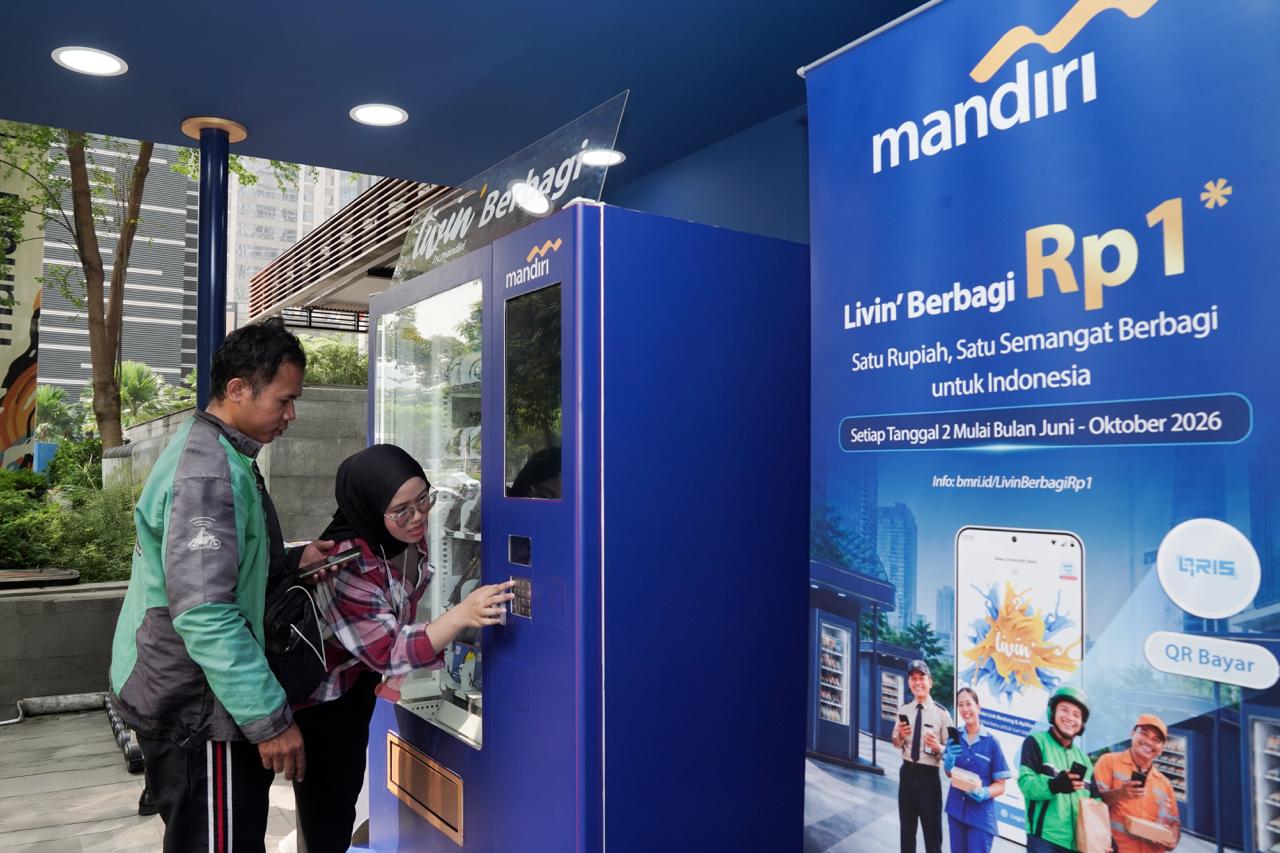 Bank Mandiri Perluas Livin’ Berbagi Lewat QRIS Rp1