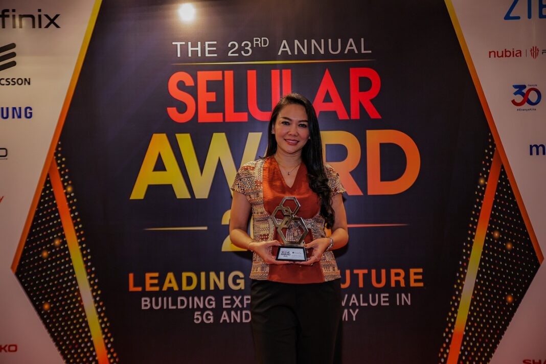 Eka Nilam Dari - Presiden Direktur ShopeePay Indonesia di acara Selular Award 2026 di Hotel Peninsula Jakarta pada Senin (8-6).