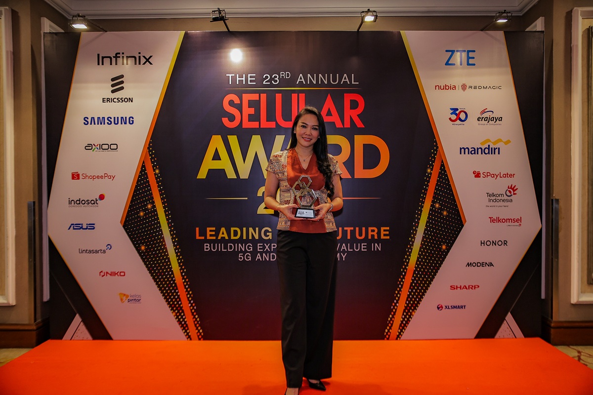 Eka Nilam Dari - Presiden Direktur ShopeePay Indonesia di acara Selular Award 2026 di Hotel Peninsula Jakarta pada Senin malam.