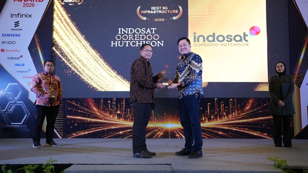 Berkat Intensnya Pembangunan BTS 5G, Indosat Raih Trofi di Selular Award 2026