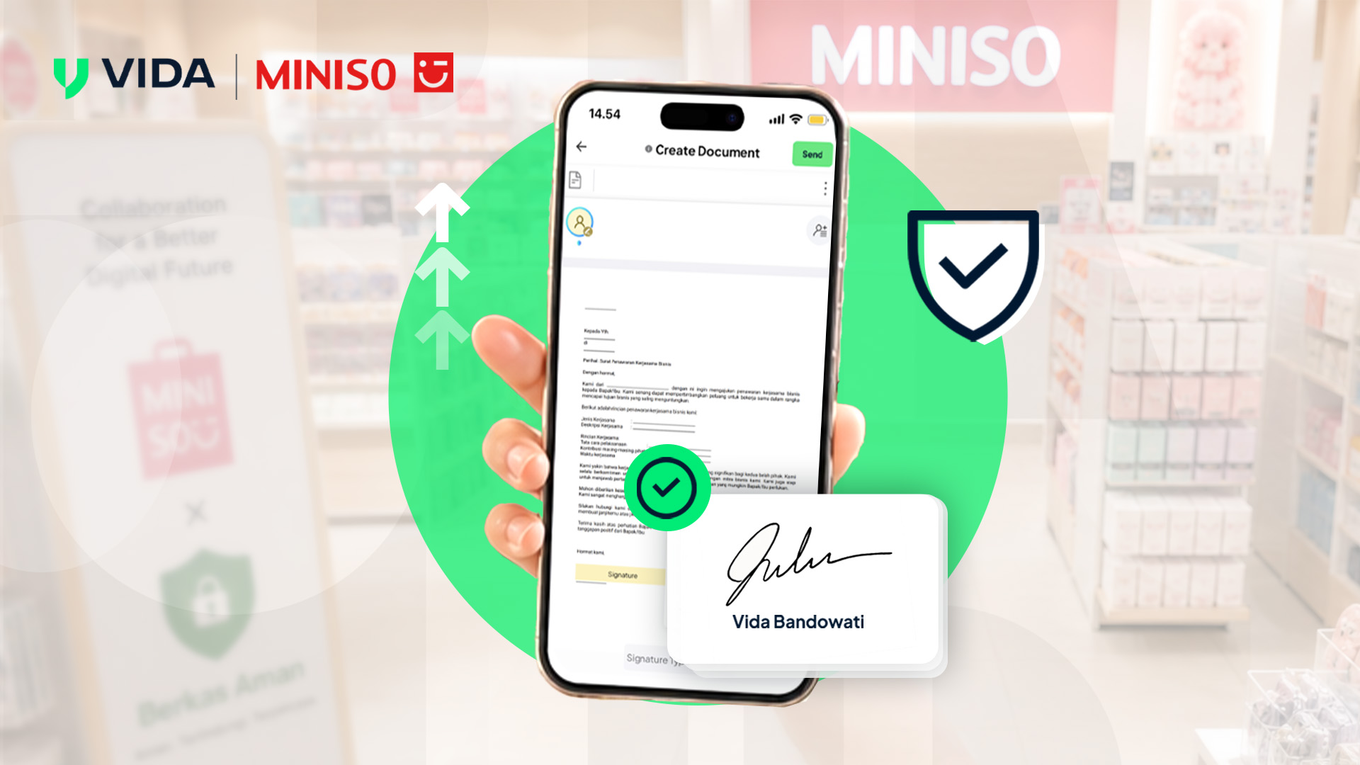 Miniso Indonesia Digitalisasi Dokumen dengan VIDA Sign