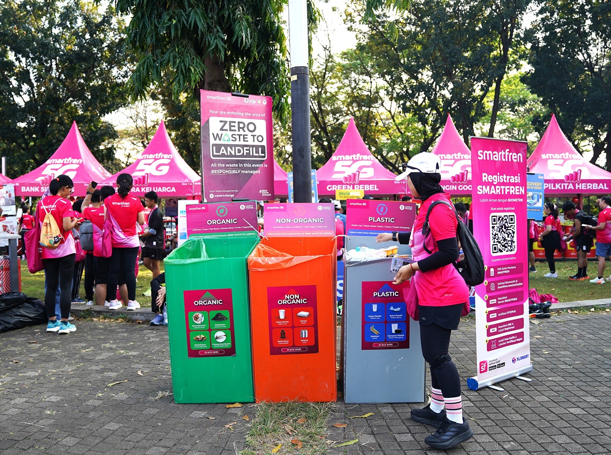 Smartfren Run 2026 Kelola 100 Persen Sampah Tanpa ke TPA