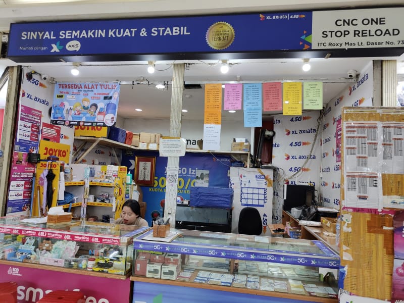 Pedagang ITC Roxy Mas Setop Total Registrasi SIM Card Via SMS 4444, Pembeli Wajib Scan Wajah