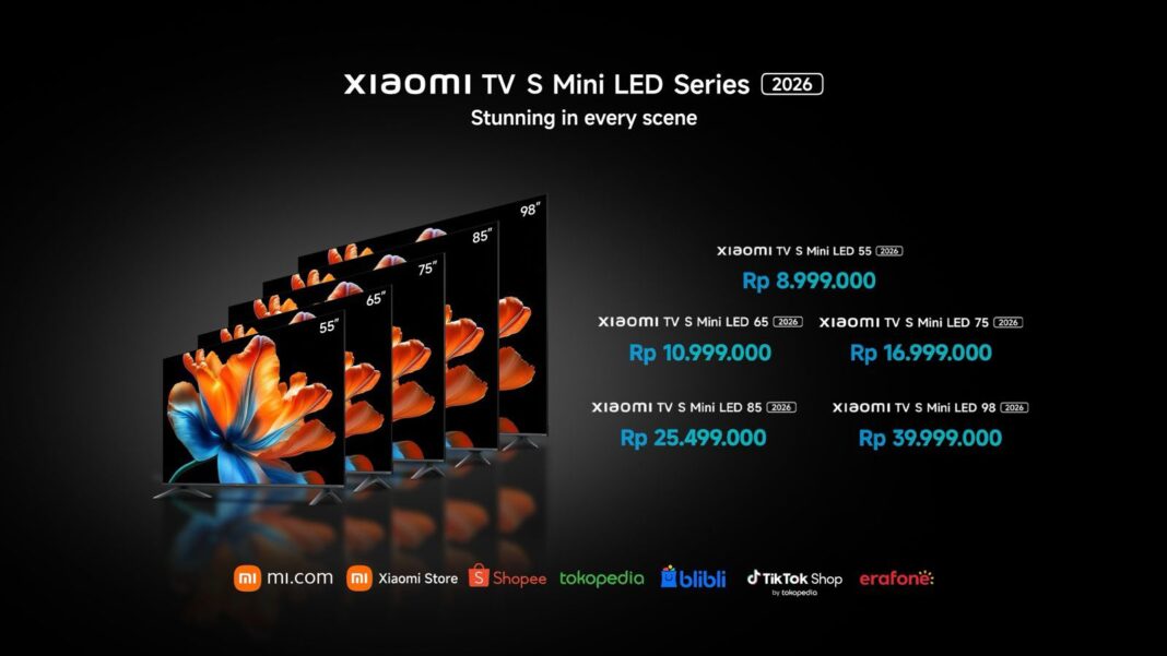 Xiaomi Boyong Smart TV S Mini LED 2026 ke Indonesia, Bawa Layar Hingga 98 Inci