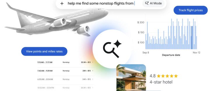 Google AI Mode Kini Bisa Lacak Harga Penerbangan dan Pesan H