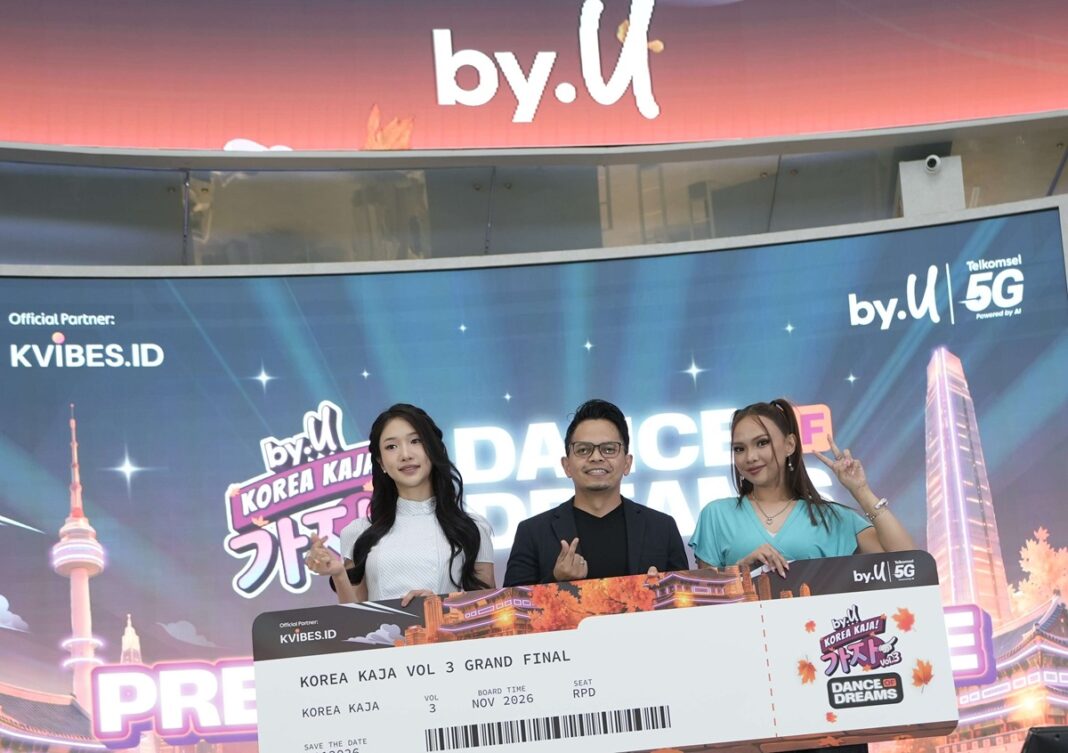 Telkomsel melalui by.U menggelar Grand Final kompetisi Random Play Dance (RPD) Korea Kaja! Vol.3 bertajuk “Dance of Dreams” di Jakarta (6/9). Sebagai puncak rangkaian kegiatan di lima kota, program ini membuka kesempatan bagi talenta muda Indonesia untuk ubah kecintaan K-Culture jadi pengalaman serta peluang nyata.
